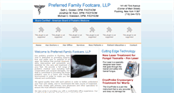 Desktop Screenshot of preferredfamilyfootcare.com
